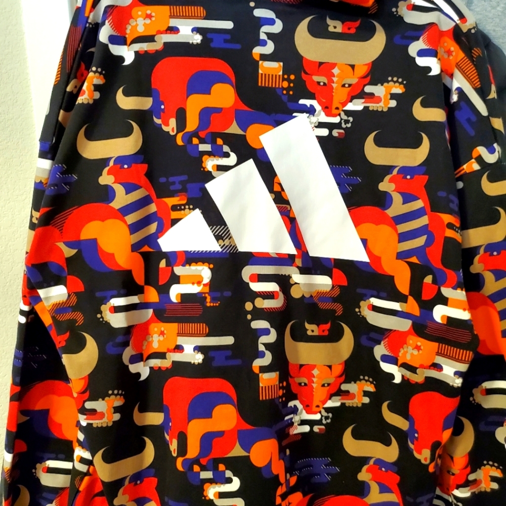 ADIDAS ORIGINALS HOODIE " YEAR OF THE OX" RARE.